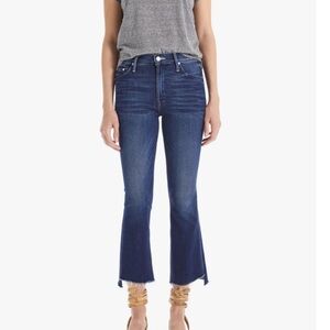 MOTHER Insider Crop Step Fray - Color Off Limits (Dark) Size 28